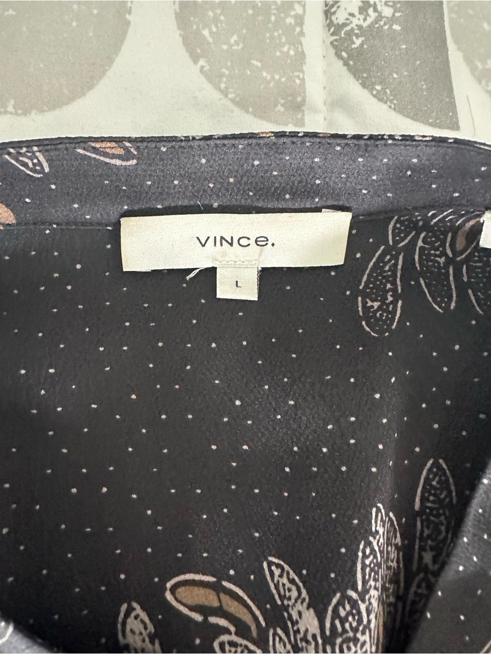 Vince Black Sleeveless Floral-Print Satin Jumpsuit - Picture 3 of 3